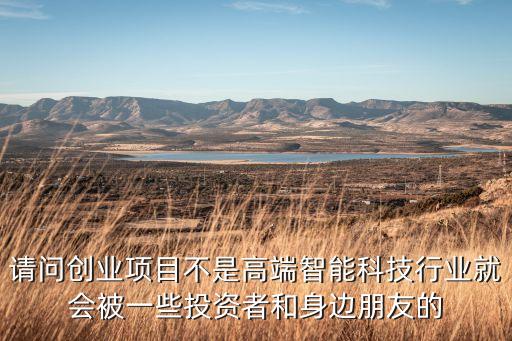 請問創(chuàng)業(yè)項目不是高端智能科技行業(yè)就會被一些投資者和身邊朋友的