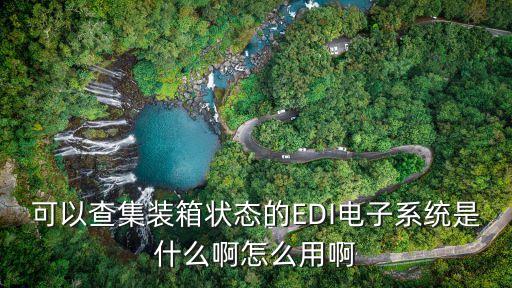 可以查集裝箱狀態(tài)的EDI電子系統(tǒng)是什么啊怎么用啊