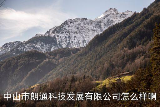 中山市朗通科技發(fā)展有限公司怎么樣啊