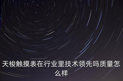 天梭觸摸表在行業(yè)里技術(shù)領(lǐng)先嗎質(zhì)量怎么樣