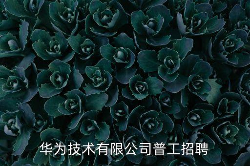 華為技術(shù)有限公司普工招聘
