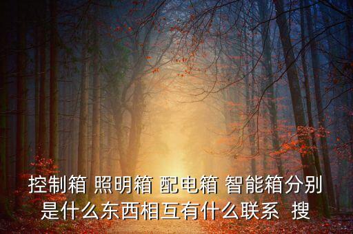科技館智能配電柜包括哪些，控制箱 照明箱 配電箱 智能箱分別是什么東西相互有什么聯(lián)系  搜