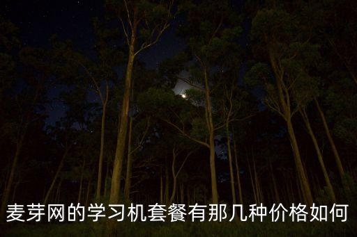 麥芽智能科技怎么樣，麥芽網(wǎng)的學(xué)習(xí)機(jī)套餐有那幾種價(jià)格如何