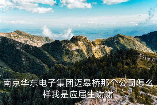 南京力飛智能科技怎么樣，南京華東電子集團(tuán)邁皋橋那個(gè)公司怎么樣我是應(yīng)屆生謝謝