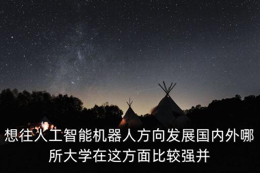想往人工智能機(jī)器人方向發(fā)展國(guó)內(nèi)外哪所大學(xué)在這方面比較強(qiáng)并