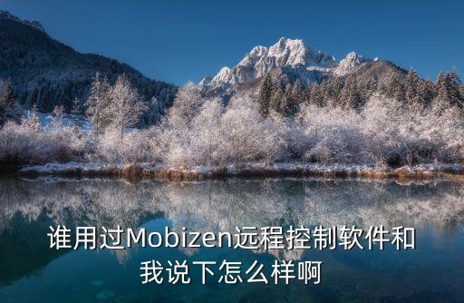 誰用過Mobizen遠程控制軟件和我說下怎么樣啊