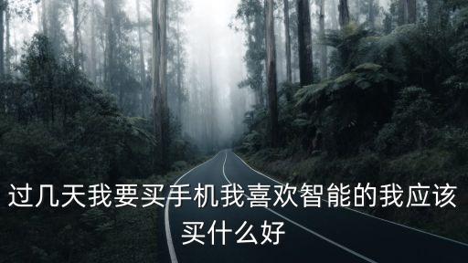 過幾天我要買手機我喜歡智能的我應(yīng)該買什么好