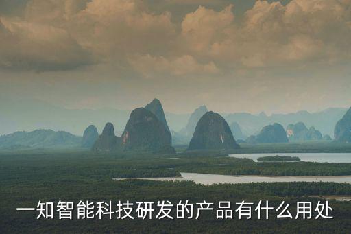 一知智能科技研發(fā)的產(chǎn)品有什么用處