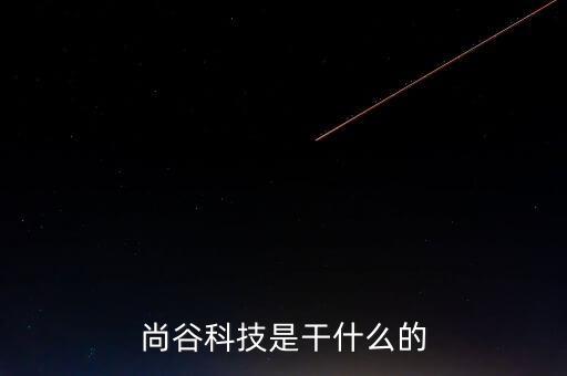 尚谷科技是干什么的