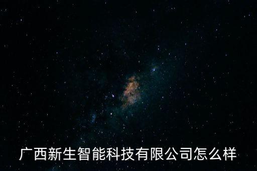廣西新生智能科技有限公司怎么樣