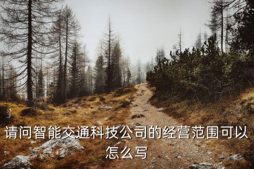 請問智能交通科技公司的經(jīng)營范圍可以怎么寫
