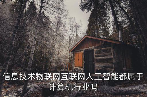 信息技術(shù)物聯(lián)網(wǎng)互聯(lián)網(wǎng)人工智能都屬于計算機行業(yè)嗎