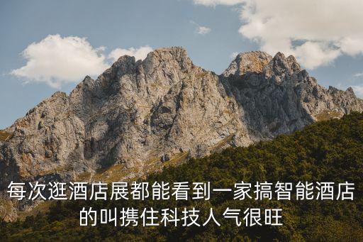 快住智能科技有多少人，每次逛酒店展都能看到一家搞智能酒店的叫攜住科技人氣很旺