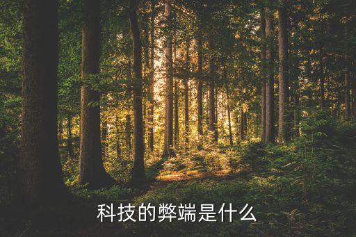 科技的弊端是什么