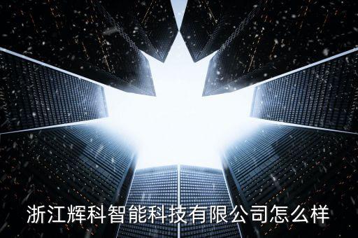浙江輝科智能科技有限公司怎么樣