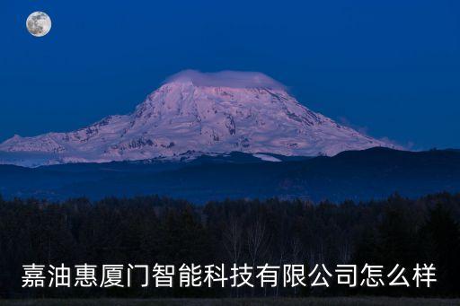 嘉油惠廈門(mén)智能科技有限公司怎么樣