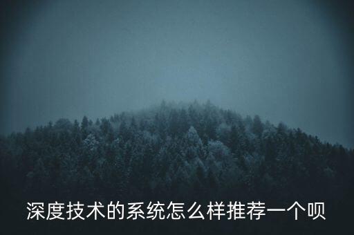 深度技術(shù)的系統(tǒng)怎么樣推薦一個唄