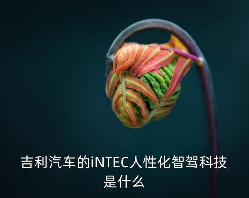 吉利汽車的iNTEC人性化智駕科技是什么