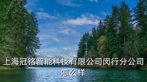 上海冠銘智能科技有限公司閔行分公司怎么樣