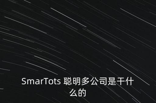 SmarTots 聰明多公司是干什么的