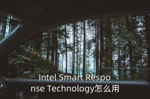 Intel Smart Response Technology怎么用
