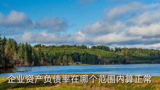 智能科技公司資產(chǎn)負(fù)債率多少正常，企業(yè)資產(chǎn)負(fù)債率在哪個范圍內(nèi)算正常