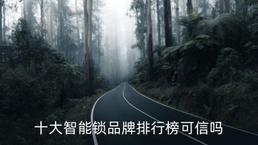 十大智能鎖品牌排行榜可信嗎