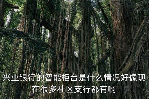 興業(yè)銀行的智能柜臺是什么情況好像現(xiàn)在很多社區(qū)支行都有啊