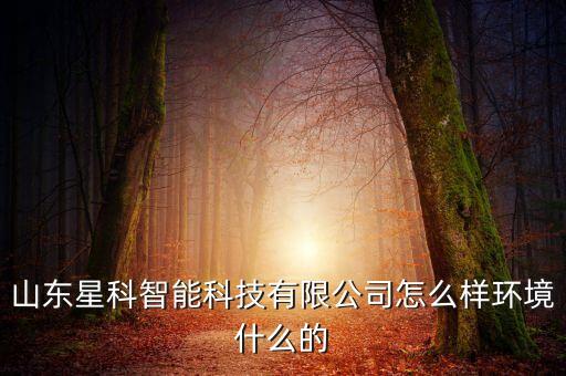山東星科智能科技怎么樣，3星科泰電子怎樣樣