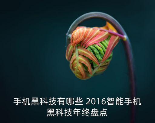 智能廚寶有哪些黑科技，手機(jī)黑科技有哪些 2016智能手機(jī)黑科技年終盤(pán)點(diǎn)