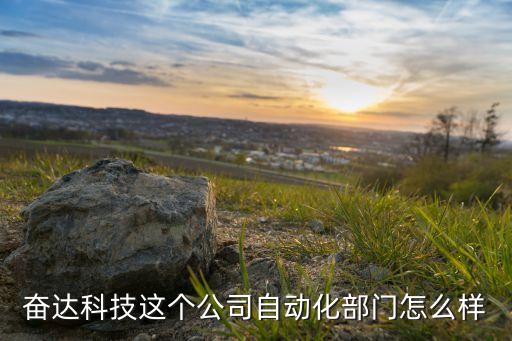 奮達科技這個公司自動化部門怎么樣