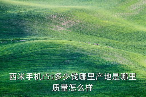 西米手機(jī)r5s多少錢(qián)哪里產(chǎn)地是哪里質(zhì)量怎么樣