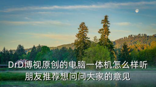 DrD博視原創(chuàng)的電腦一體機怎么樣聽朋友推薦想問問大家的意見