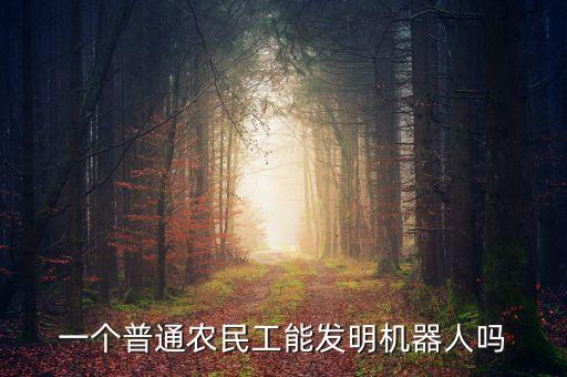 一個(gè)普通農(nóng)民工能發(fā)明機(jī)器人嗎