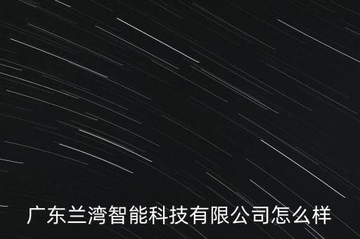 廣東蘭灣智能科技有限公司怎么樣