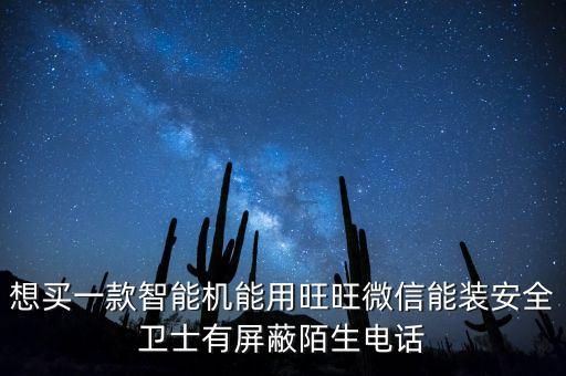 想買一款智能機(jī)能用旺旺微信能裝安全衛(wèi)士有屏蔽陌生電話