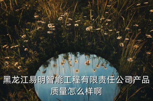 黑龍江易明智能工程有限責(zé)任公司產(chǎn)品質(zhì)量怎么樣啊