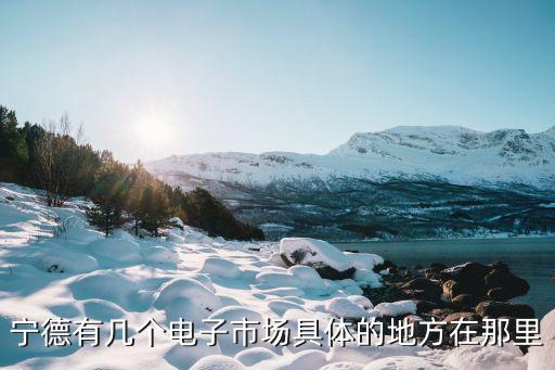 寧德智能科技城在哪里啊，寧德有幾個電子市場具體的地方在那里