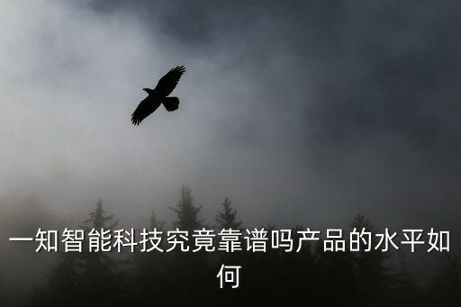 一知智能科技究竟靠譜嗎產(chǎn)品的水平如何