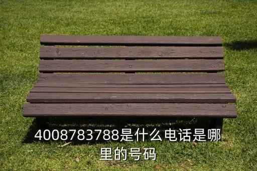 4008783788是什么電話是哪里的號(hào)碼