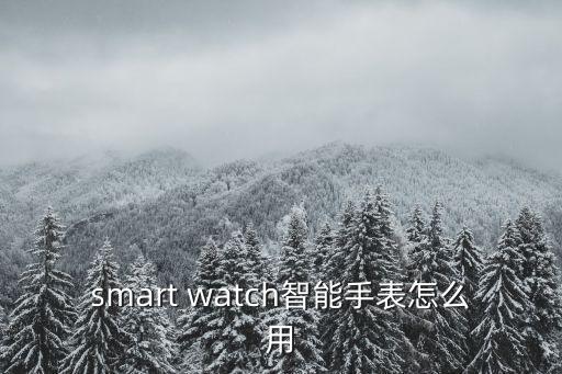 科技感智能表怎么用的，智能手表如何用