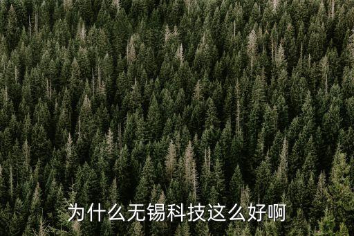 為什么無錫科技這么好啊