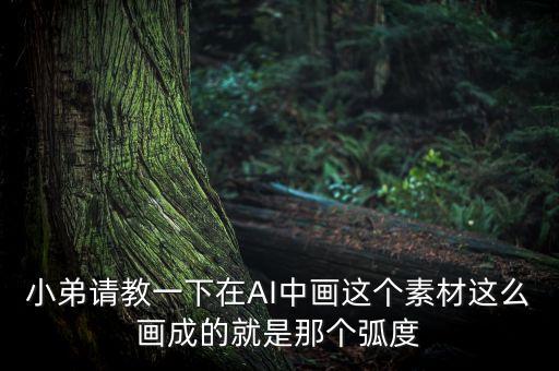 智能科技畫(huà)素材怎么畫(huà)，小弟請(qǐng)教一下在AI中畫(huà)這個(gè)素材這么畫(huà)成的就是那個(gè)弧度