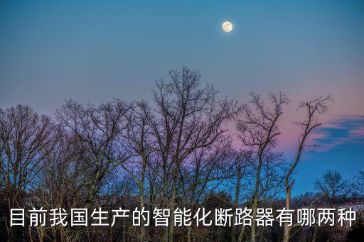 目前我國(guó)生產(chǎn)的智能化斷路器有哪兩種