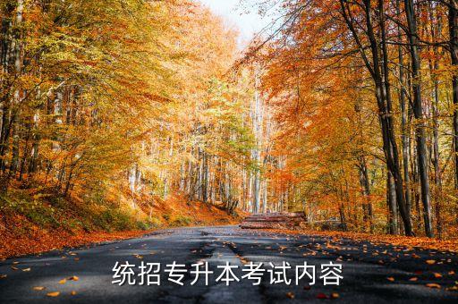智能科技統(tǒng)考專升本考什么，統(tǒng)招專升本考試內(nèi)容