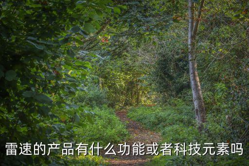 雷速的產(chǎn)品有什么功能或者科技元素嗎