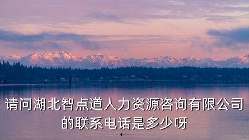 請問湖北智點道人力資源咨詢有限公司的聯(lián)系電話是多少呀