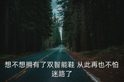 想不想擁有了雙智能鞋 從此再也不怕迷路了
