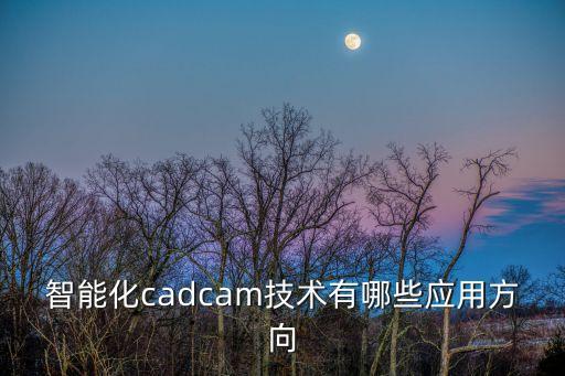 智能化cadcam技術(shù)有哪些應(yīng)用方向