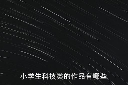 小學(xué)生科技類的作品有哪些
